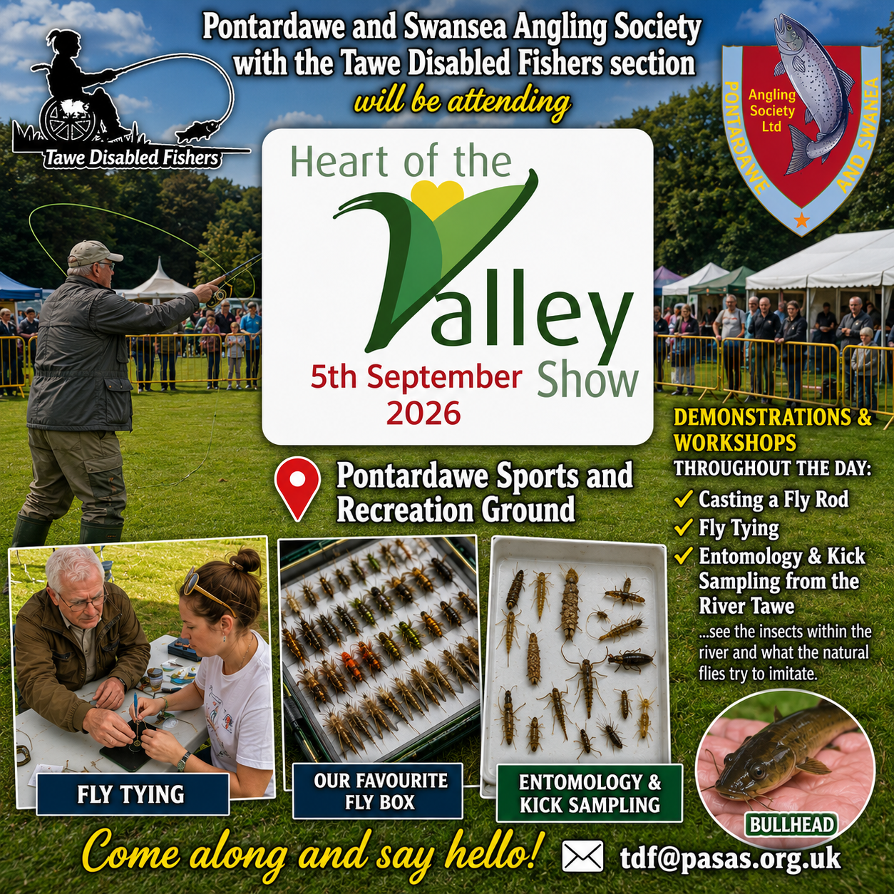 Fishing club demonstrations at Pontardawe Heart of the Valley Show